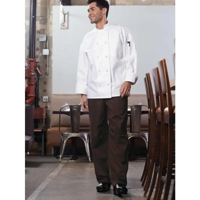 Uncommon Threads Chef Coats*Classic 10 Knot Button Wicking Mesh Chef Coat