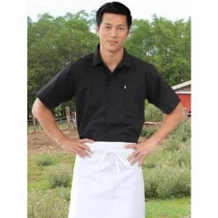 Uncommon Threads Chef Shirts*Classic Short Sleeve 5 Button Utility Shirt