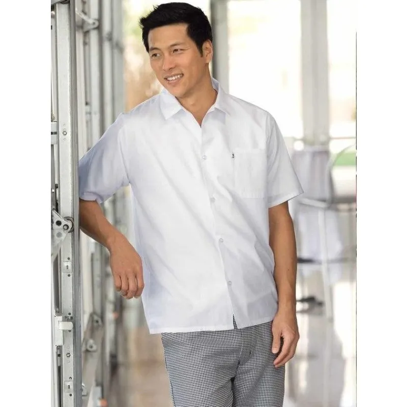 Uncommon Threads Chef Shirts*Classic Short Sleeve 5 Button Utility Shirt