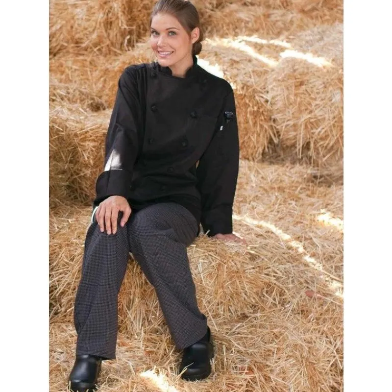 Uncommon Threads Chef Coats*Cotton Executive 12 Knot Button Chef Coat