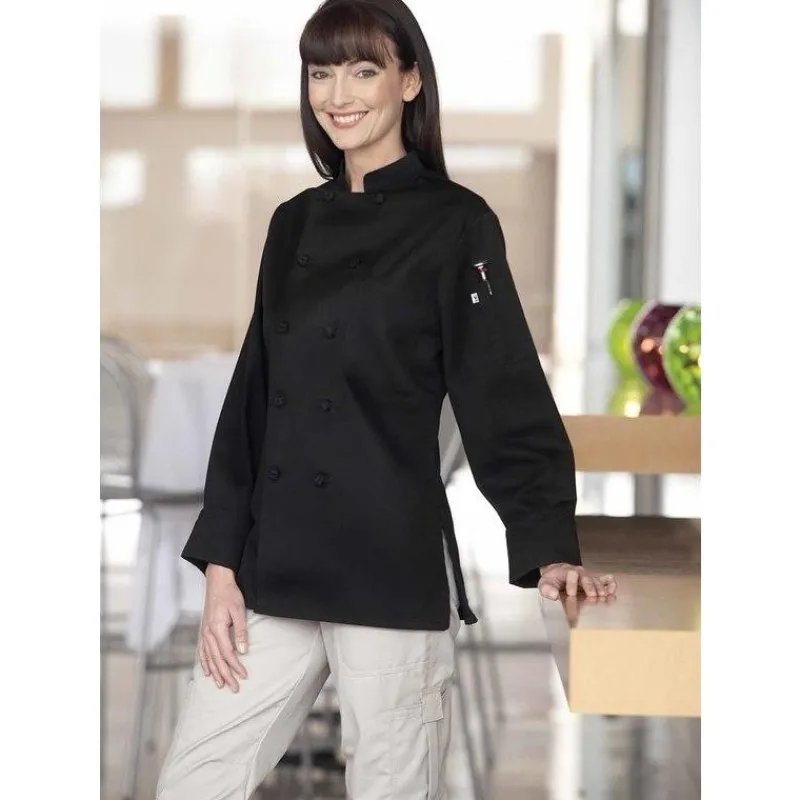 Uncommon Threads Chef Coats*Women's Sedona 10 Knot Button Chef Coat