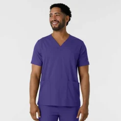 Wink Boundless Scrub Tops*Men's Multi Pocket V-Neck Scrub Top
