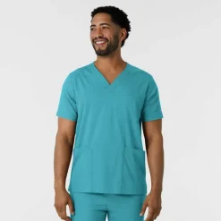Wink Boundless Scrub Tops*Men's Multi Pocket V-Neck Scrub Top