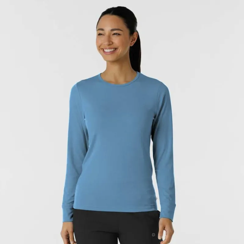 WonderWink Layers Tees & Layering Pieces*Wink Layers Women's Essential Layer Long Sleeve Underscrub Tee