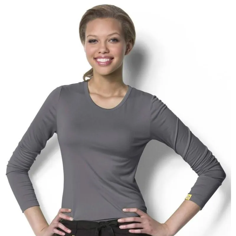 WonderWink Layers Tees & Layering Pieces*Wink Layers Women's Silky Long Sleeve T-Shirt