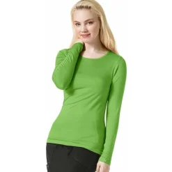 WonderWink Layers Tees & Layering Pieces*Wink Layers Women's Silky Long Sleeve T-Shirt