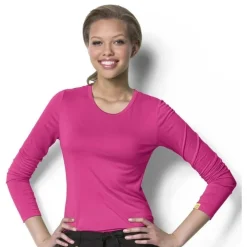 WonderWink Layers Tees & Layering Pieces*Wink Layers Women's Silky Long Sleeve T-Shirt