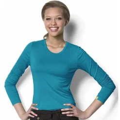 WonderWink Layers Tees & Layering Pieces*Wink Layers Women's Silky Long Sleeve T-Shirt