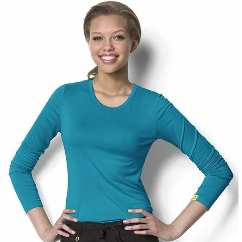 WonderWink Layers Tees & Layering Pieces*Wink Layers Women's Silky Long Sleeve T-Shirt