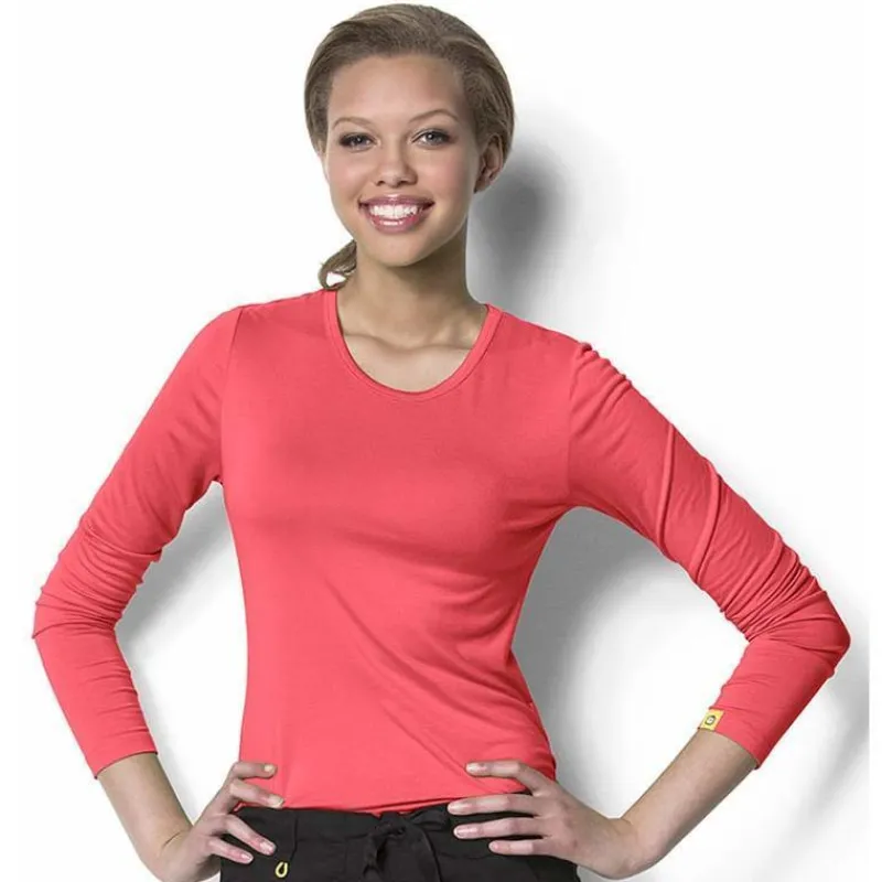 WonderWink Layers Tees & Layering Pieces*Wink Layers Women's Silky Long Sleeve T-Shirt