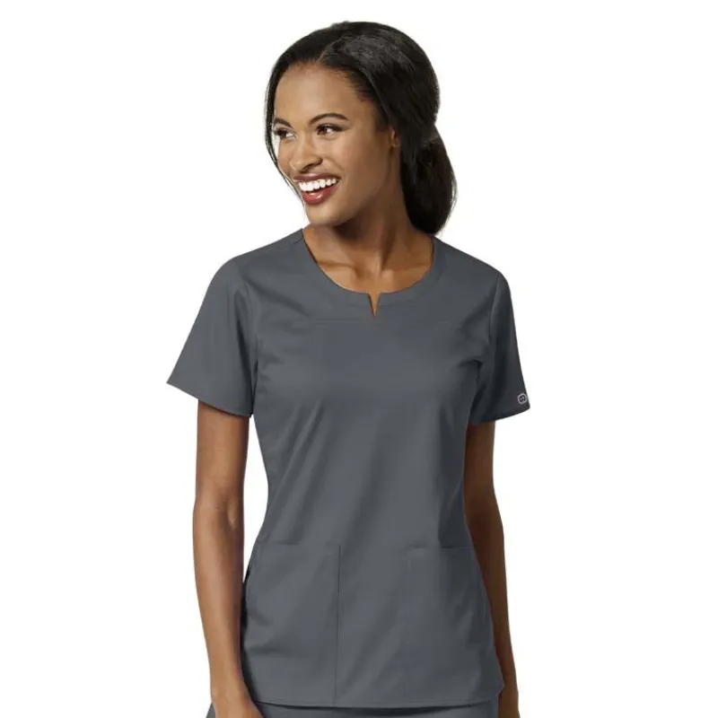 WonderWink Pro Scrub Tops*Wink PRO Women's 4-Pocket Notch Neck Scrub Top