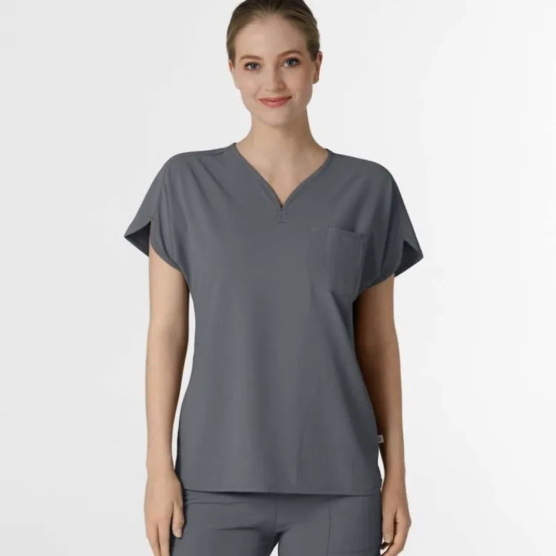 WonderWink RENEW Scrub Tops*Wink Renew Women's Dolman Sleeve Y-Neck Scrub Top