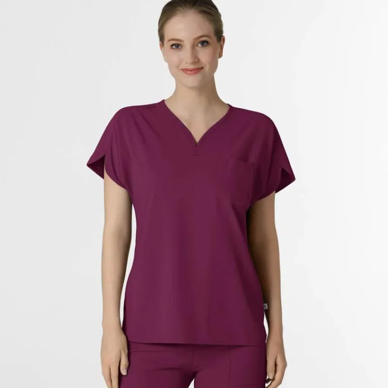 WonderWink RENEW Scrub Tops*Wink Renew Women's Dolman Sleeve Y-Neck Scrub Top