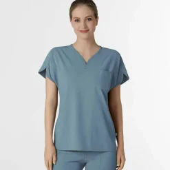 WonderWink RENEW Scrub Tops*Wink Renew Women's Dolman Sleeve Y-Neck Scrub Top