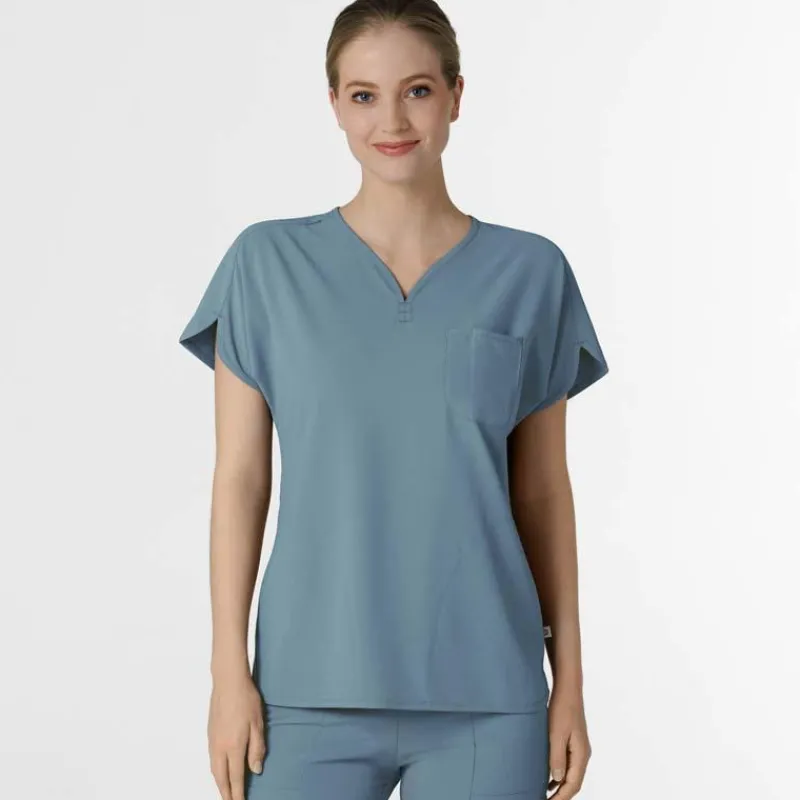 WonderWink RENEW Scrub Tops*Wink Renew Women's Dolman Sleeve Y-Neck Scrub Top