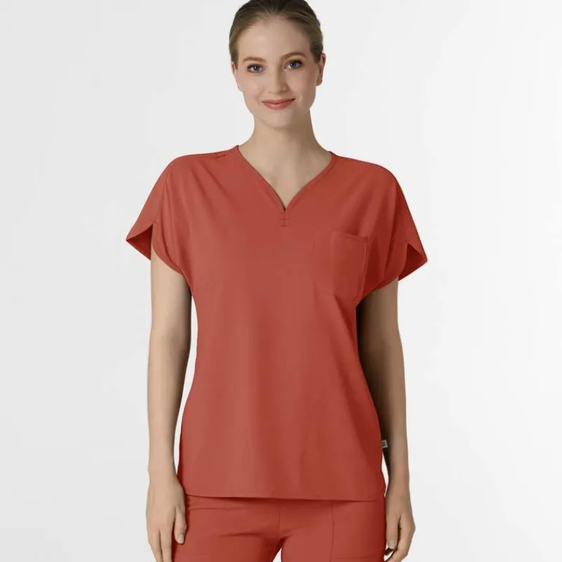 WonderWink RENEW Scrub Tops*Wink Renew Women's Dolman Sleeve Y-Neck Scrub Top