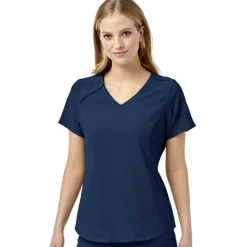 WonderWink RENEW Scrub Tops*Wink RENEW Women's Eco Friendly EZ-Zip V-Neck Scrub Top