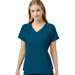 WonderWink RENEW Scrub Tops*Wink RENEW Women's Eco Friendly EZ-Zip V-Neck Scrub Top