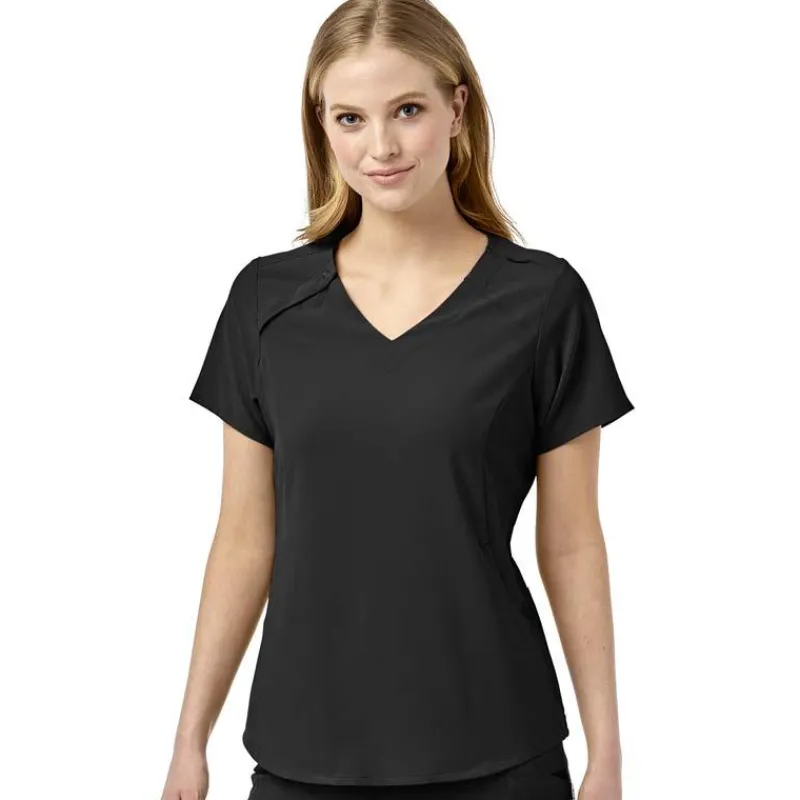 WonderWink RENEW Scrub Tops*Wink RENEW Women's Eco Friendly EZ-Zip V-Neck Scrub Top