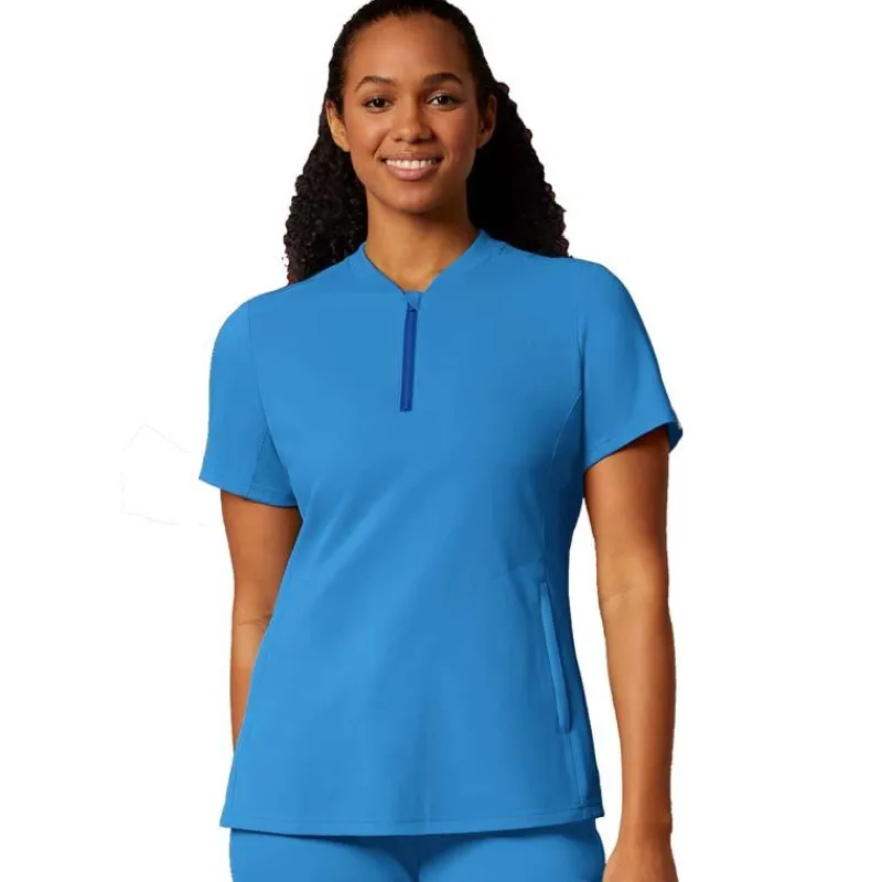 WonderWink Thrive Scrub Tops*Wink Thrive Women's Quarter Zip Neck Scrub Top