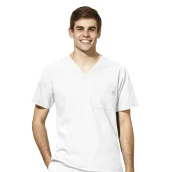 Wonderwink W123 Scrub Tops*Wink W123 Men's V-Neck Scrub Top