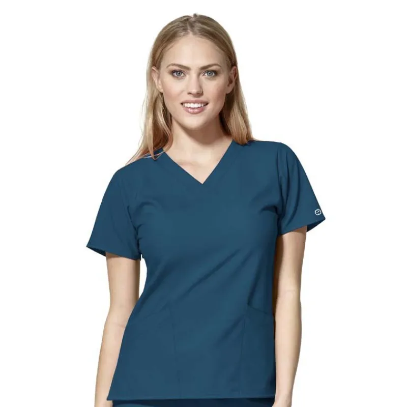 Wonderwink W123 Scrub Tops*Wink W123 Women's Classic V-Neck Scrub Top