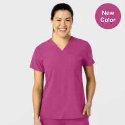 Wonderwink W123 Scrub Tops*Wink W123 Women's Flex-n-Reach V-Neck Scrub Top