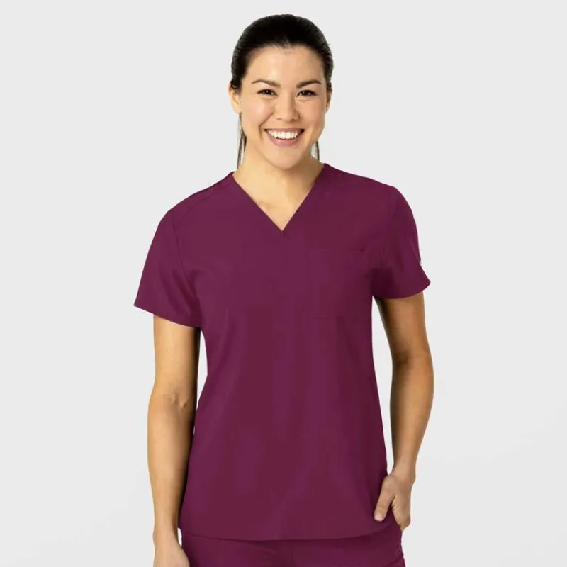 Wonderwink W123 Scrub Tops*Wink W123 Women's Flex-n-Reach V-Neck Scrub Top