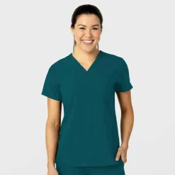 Wonderwink W123 Scrub Tops*Wink W123 Women's Flex-n-Reach V-Neck Scrub Top
