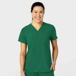 Wonderwink W123 Scrub Tops*Wink W123 Women's Flex-n-Reach V-Neck Scrub Top
