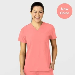 Wonderwink W123 Scrub Tops*Wink W123 Women's Flex-n-Reach V-Neck Scrub Top