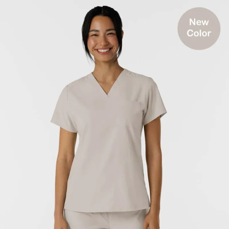 Wonderwink W123 Scrub Tops*Wink W123 Women's Flex-n-Reach V-Neck Scrub Top
