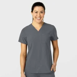 Wonderwink W123 Scrub Tops*Wink W123 Women's Flex-n-Reach V-Neck Scrub Top