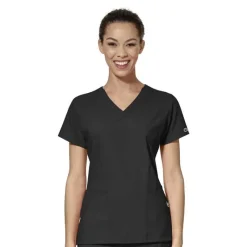 Wonderwink W123 Scrub Tops*Wink W123 Women's Mock Wrap Scrub Top