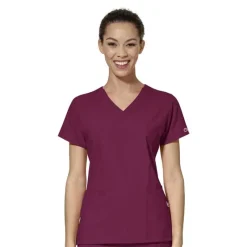 Wonderwink W123 Scrub Tops*Wink W123 Women's Mock Wrap Scrub Top