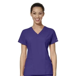Wonderwink W123 Scrub Tops*Wink W123 Women's Mock Wrap Scrub Top