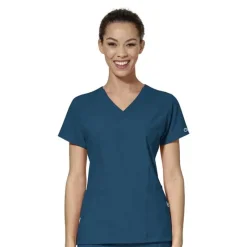 Wonderwink W123 Scrub Tops*Wink W123 Women's Mock Wrap Scrub Top