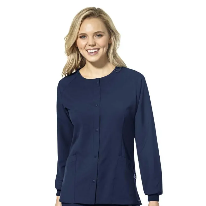 Wonderwink W123 Lab Coats & Jackets*Wink W123 Women's Round Neck Warm-Up Scrub Jacket