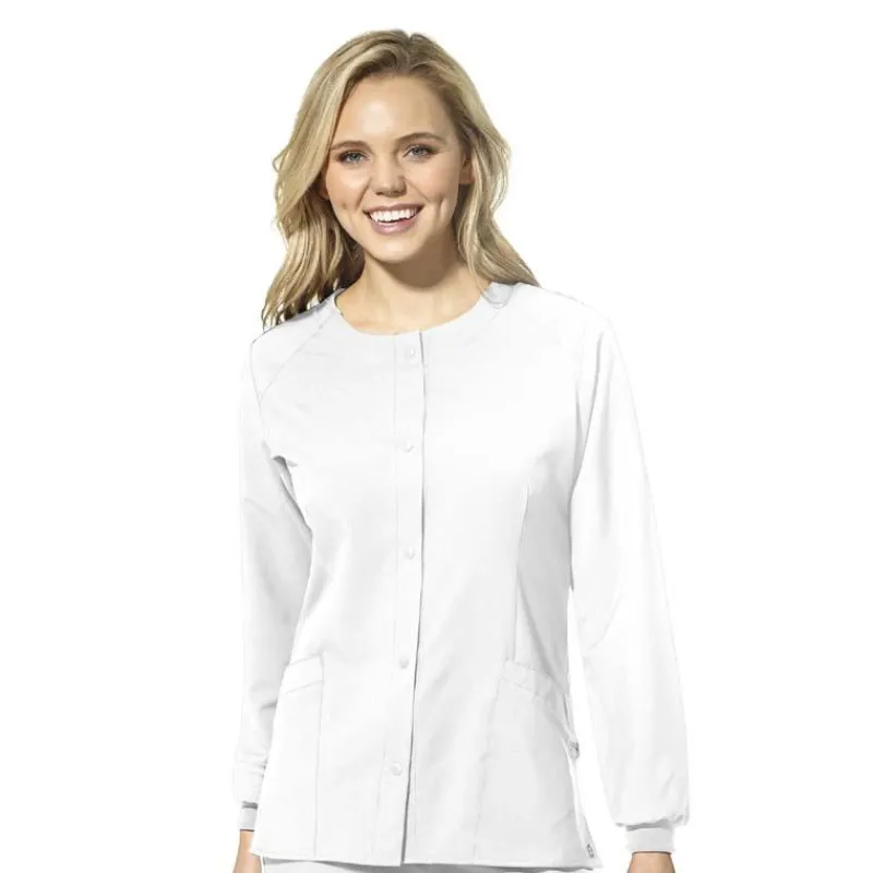 Wonderwink W123 Lab Coats & Jackets*Wink W123 Women's Round Neck Warm-Up Scrub Jacket
