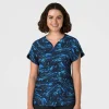 WonderWink Scrub Tops*Wink Women's Dolman Sleeve Print Scrub Top Starry Sparkle