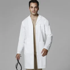WonderWink WonderLAB Lab Coats & Jackets*Wink WonderLAB Men's 42" Long Lab Coat White