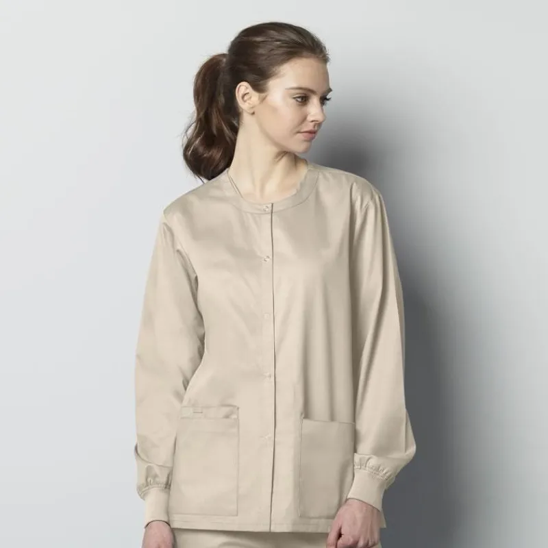 Wonderwink Wonder Work Lab Coats & Jackets*Wink WonderWORK Unisex Snap Front Warm-Up Scrub Jacket