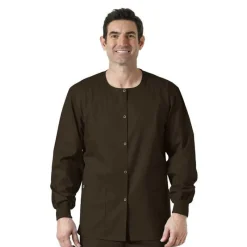 Wonderwink Wonder Work Lab Coats & Jackets*Wink WonderWORK Unisex Snap Front Warm-Up Scrub Jacket