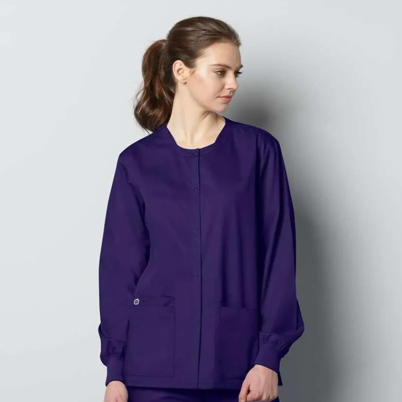 Wonderwink Wonder Work Lab Coats & Jackets*Wink WonderWORK Unisex Snap Front Warm-Up Scrub Jacket
