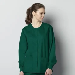 Wonderwink Wonder Work Lab Coats & Jackets*Wink WonderWORK Unisex Snap Front Warm-Up Scrub Jacket