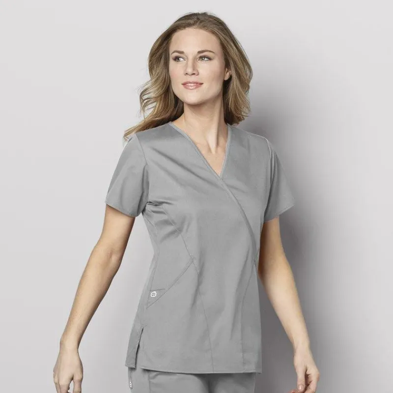 Wonderwink Wonder Work Scrub Tops*Wink WonderWORK Women's Mock Wrap Scrub Top