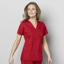 Wonderwink Wonder Work Scrub Tops*Wink WonderWORK Women's Mock Wrap Scrub Top