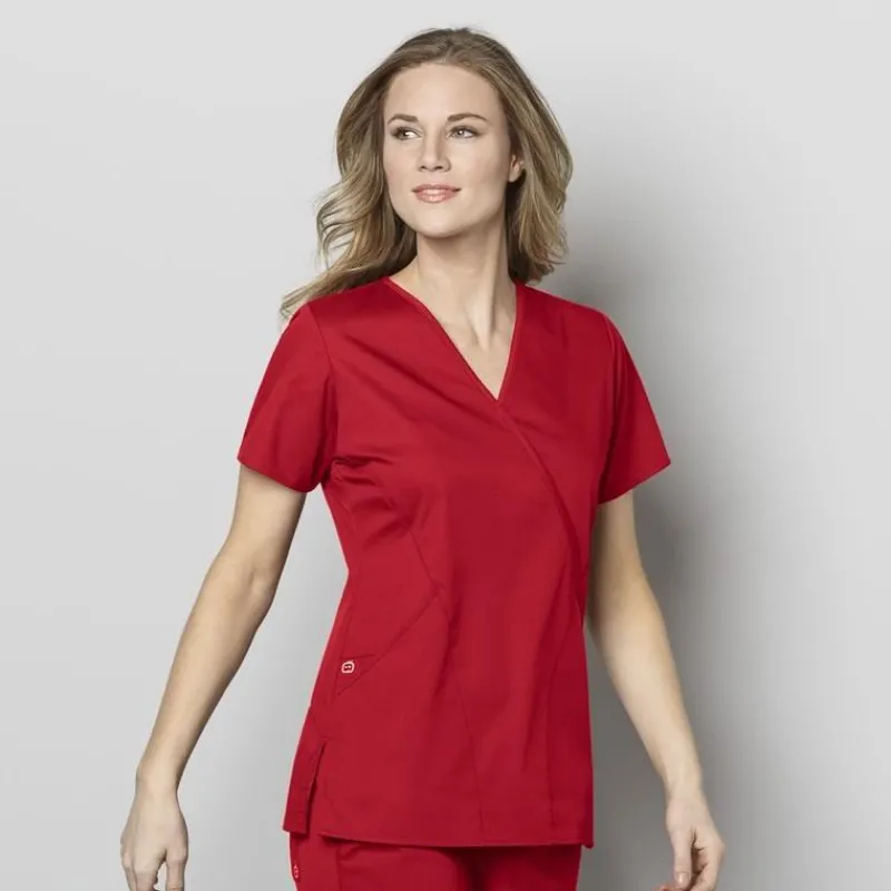 Wonderwink Wonder Work Scrub Tops*Wink WonderWORK Women's Mock Wrap Scrub Top