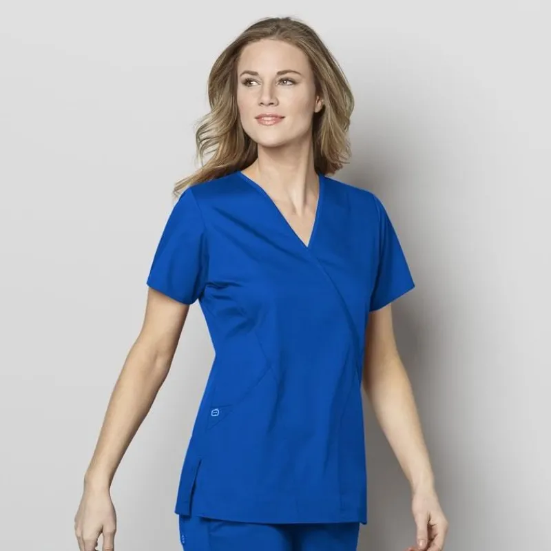 Wonderwink Wonder Work Scrub Tops*Wink WonderWORK Women's Mock Wrap Scrub Top