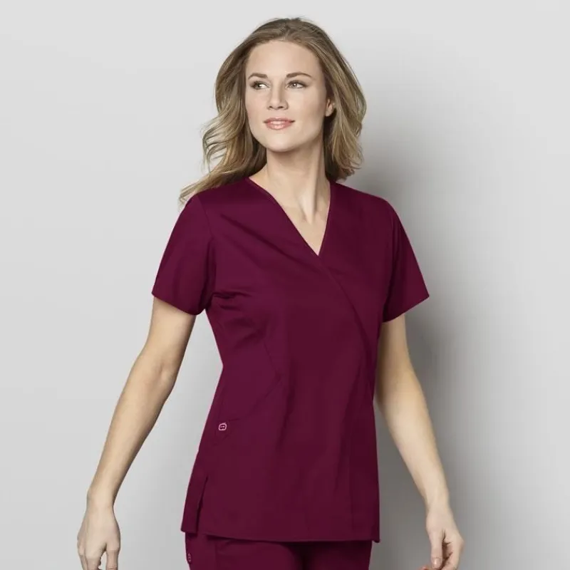 Wonderwink Wonder Work Scrub Tops*Wink WonderWORK Women's Mock Wrap Scrub Top